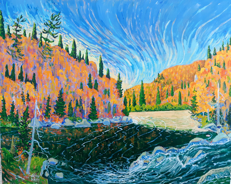 Riviere Jacques Cartier Canadian Painter Aidan Haley